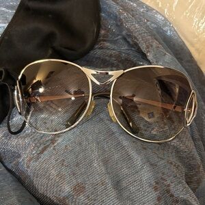 Vintage Christian Dior Brown Sunglasses EUC